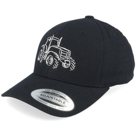 Kiddo Cap - Svart adjustable Keps - Kids Tractor Outline Black Adjustable @ Hatstore
