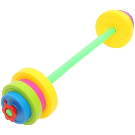 Set/11 st Praktisk Skivstång för Barn Kroppsbyggnad Träningsutrustning Träning Armmuskler Fitness för Barn Gym Hem (Lång Modell)