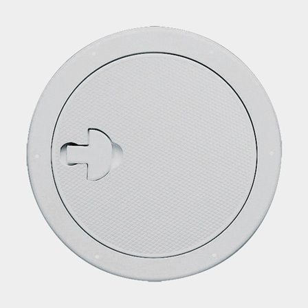 Inspektionsdeckel Nuova Rade Inspection Hatch, rund, Ø265/185 mm, mit Drehknopf, grau - Boot