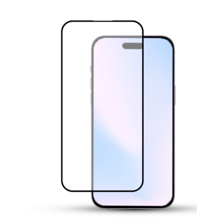 1-Pack IPHONE 15 PRO Skärmskydd - Härdat Glas 9H - Super kvalitet 3D
