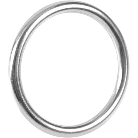 Rostfritt stål O-ring marin polerad rund båt camping hundkoppel nyckel 6*40 mm)