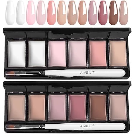 Solid Gel Nagellack 12 Färger Solid Nagel Gel UV LED Soak Off