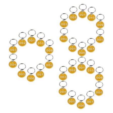 3-pack Nummerplåtar Nummerbrickor Nyckel Id Etiketter Id Brickor