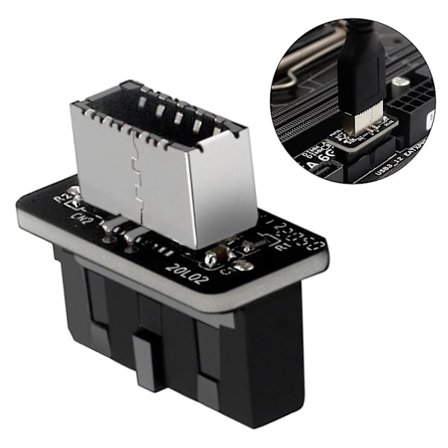 Usb 3.0 intern header til Usb 3.1/3.2 Type C front Type E adapterkonverter A