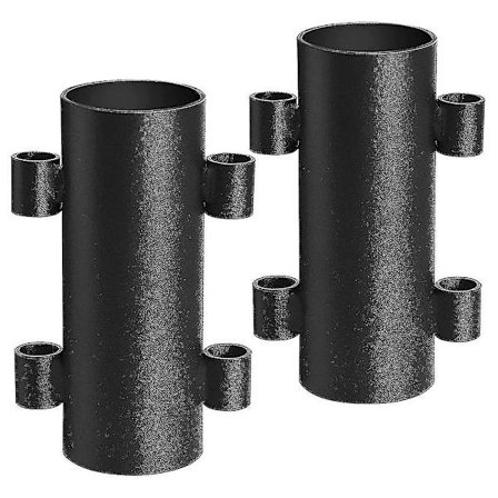 2 kpl Leirint teltan tanko pidike, rautavahvistettu tuulenkestävä markiisi tanko teline, kannettava teltan kiinnitys putki