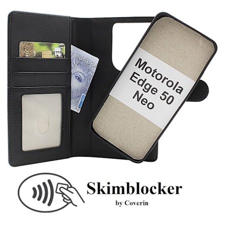 Skimblocker Motorola Edge 50 Neo Magnet Plånboksfodral