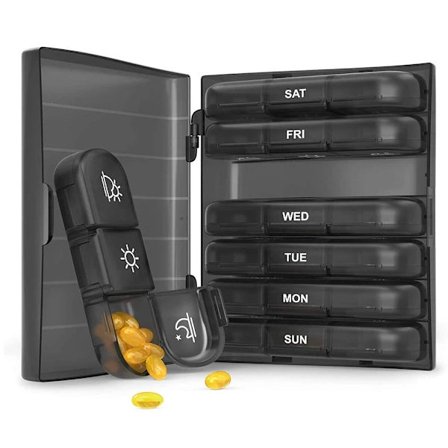 Effektivt och hållbart doseringskit för medicin, flerfärgat, för veckovis dosering