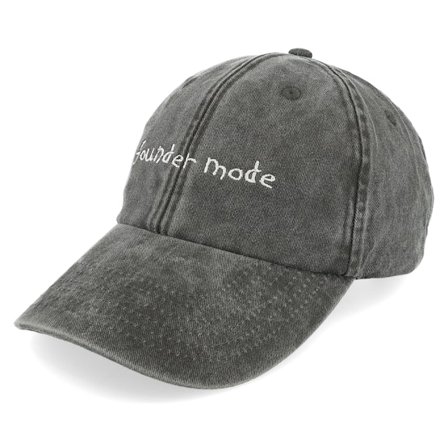 Iconic - Black - unconstructed - Cap - Founder Mode Washed Black Dad Cap - Hatstore