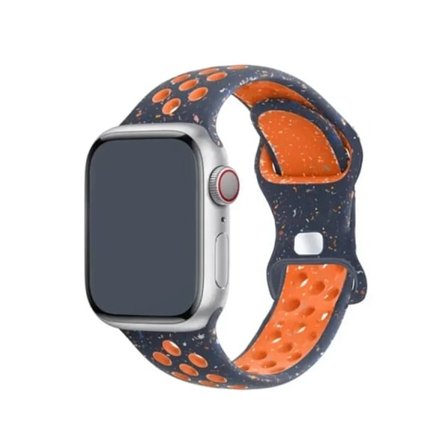 Apple Watch-armband 49 mm 44 mm 45 mm 42 mm 41 mm 38 mm 40 mm silikon sportarmband iwatch 8 SE 7 6 5 Ultra 49 mm Blue Flame 38 40 41 mm