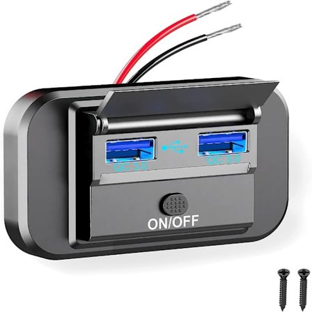 Dobbelt USB-porte Oplader Hurtigoplader Busopladerstik