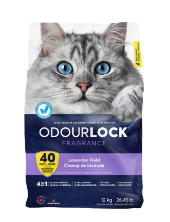 Intersand Classic - Intersand Odour Lock Lavender Field Purple 12 kg - Katt - Kattesand & kattestrø - Klumpdannende kattesand - ZOO.no