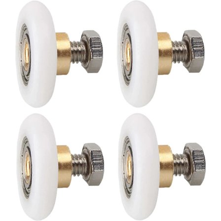 4 kpl Suihkupyörät ruuveilla, Suihkuoven pyörän rulla Liukuva suihkuoven pyörän rulla S[D]:llä