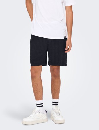 ONLY & SONS Onstel Linen Latham 0257 Shorts Noos - Navy - XL