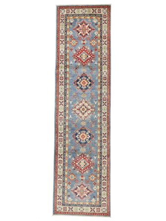 Kazak Fine Teppich Handgeknüpft 82X306 Läufer Afghanistan