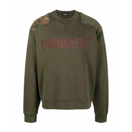 Dsquared2 Sweatshirts grön, Herr, Herr, Storlek: S