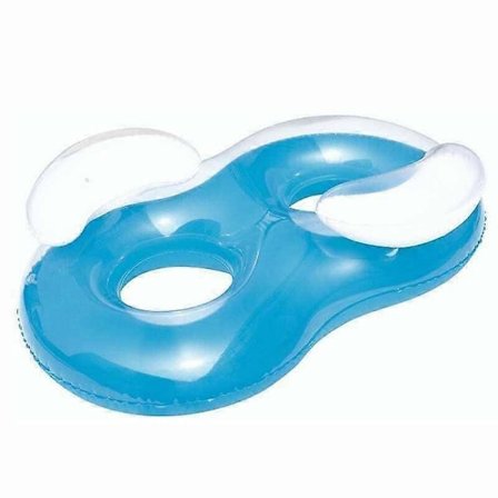 2-sits rund boj med dubbel ringryggstöd 188 x 117 cm