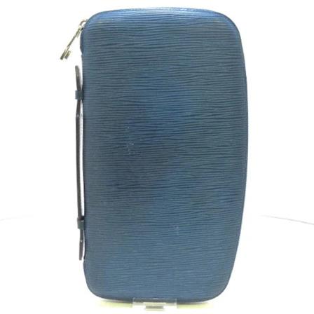 Louis Vuitton Vintage Pre-owned Leather wallets Blå, Dame Vintage Accessories, Størrelse: ONE Size