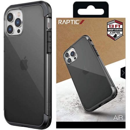 Raptic X-Doria Air Deksel til iPhone 14 Pro Max, pansret deksel, svart