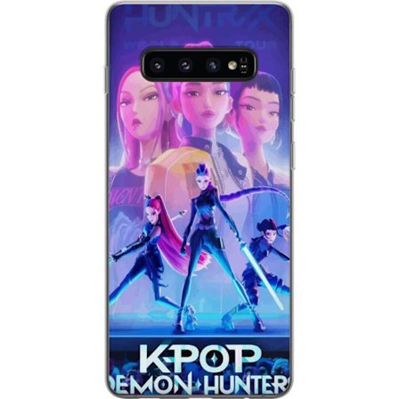 Kompatibelt Mobilskal till Samsung Samsung Galaxy S10 Trendiga KPop Demon Hunters docka figur