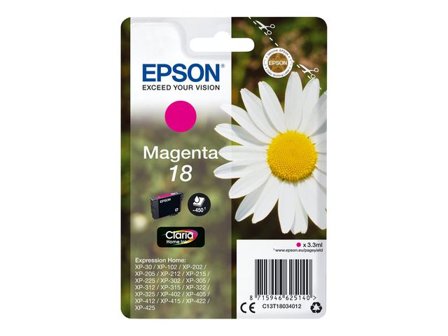 EPSON Bläckpatron C13T18034012 Magenta - Lyreco - Toner och bläck - Bläckpatroner - Bläckpatroner Epson