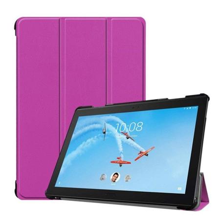 Lenovo Tab P10 stativ læder flip etui - Lilla Purple
