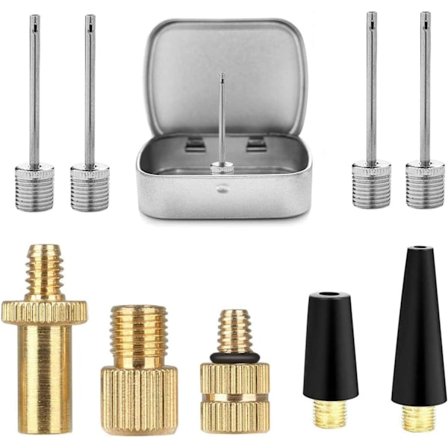 Ilma-/jalka-pumppuadapteri, pyörän venttiili (DV/AV/SV) pallopumppuneulan adapteri kompressoria varten