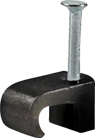 Schneider Electric IMT37532 Kabelklemme 25-pk, TC oval, svart, Installasjonsmaterial