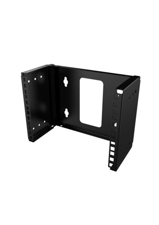 Lanview 10" 4U Wall Mounted Open Frame Rack Black