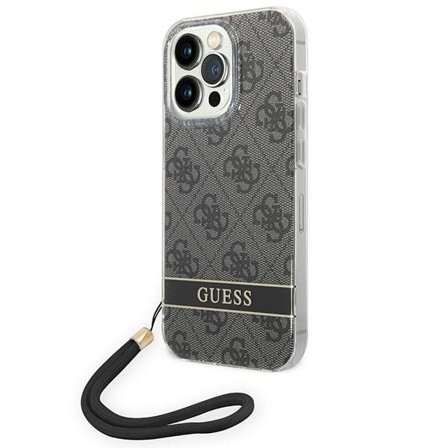 Guess GUOHCP14LH4STK iPhone 14 Pro 6.1 "musta / musta kovakotelo 4G tulostushihna
