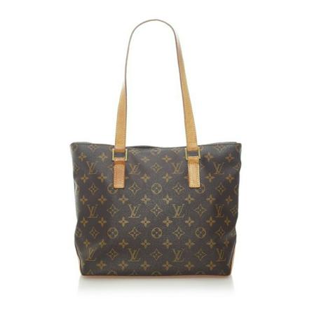 Louis Vuitton Vintage Pre-owned Cabas Piano Monogram Tote Taske Brun, Dame Vintage Tasker, Størrelse: ONE Size