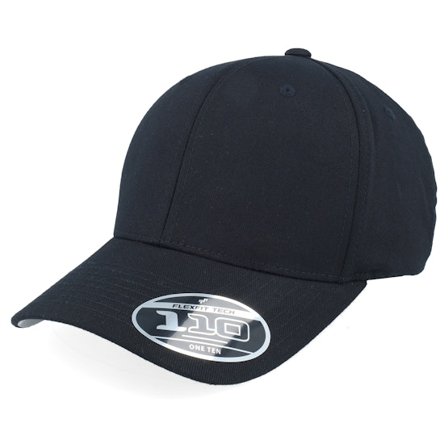 Flexfit - Preto adjustable Boné - Black Wooly Combed 110 Adjustable @ Hatstore