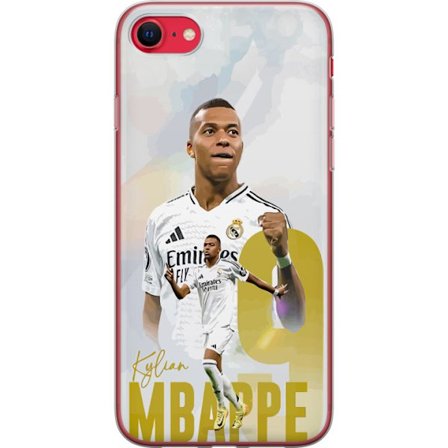 Yhteensopiva Puhelinkuori Apple iPhone SE (2020) Kylian Mbappé Real Madrid Ranska La Ligan huippumaalintekijä räjähdysherkällä nopeudella ja maa