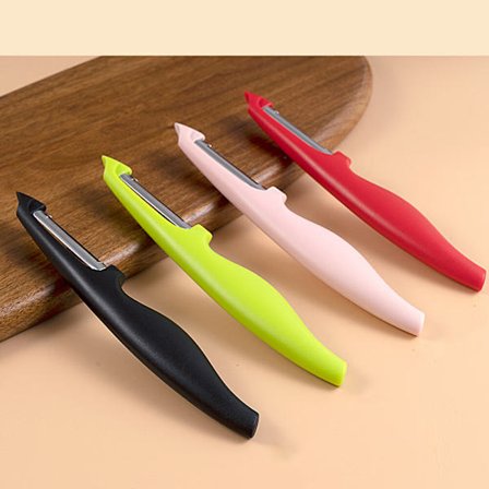 Universal skreller med pendelblad, skarp, dobbeltsidig, s