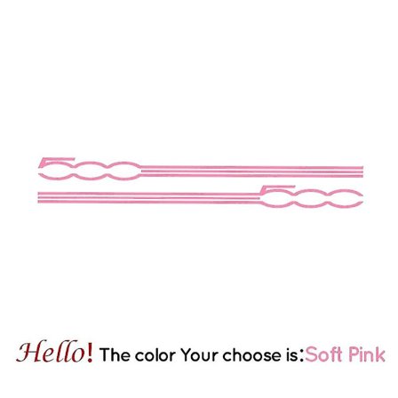 2 st För Fiat 500 Bilstil Dörr Långa Ränder Grafisk Dekaler Kjolar Dekaler Sida Kaross Dekor Vinyl Film BiltillbehörBY