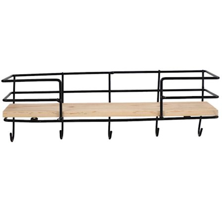 Nordisk stil vägg hylla hängande järn arrangör förvaring rack för kök vardagsrum badrum hem inredning-L