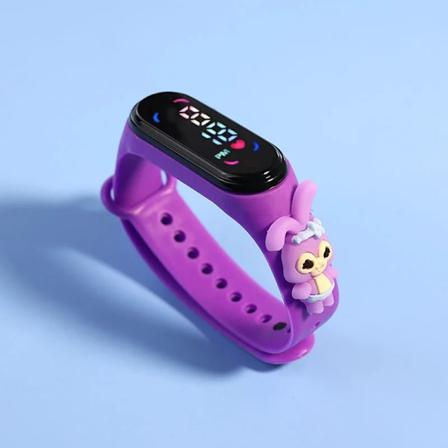 Mode Mickey Børneure til Piger Elektronisk Armbånd Sports Touch LED Spiderman Dukke Børneure Kvinder Vandafvisende Ur Color ztu