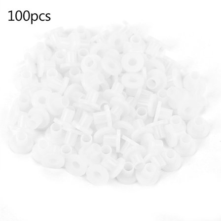 100 st Transistorbricka Isolerad Plastdistansbussning Brickor TW-10