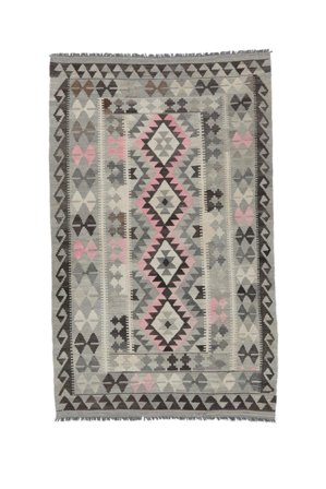 Koberec Kelim Afghán Old Style 131X208 Tmavě Žlutá/Černá (Vlna, Afghánistán)