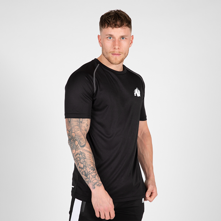T-shirts Gorilla Wear Performance T-Shirt, Sort/Grey - Bodyman.dk