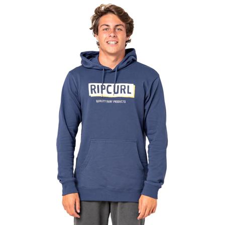 Rip Curl Men's Boxed Hooded Pop Over Fleece Men long-sleeved sweaters Blue S
