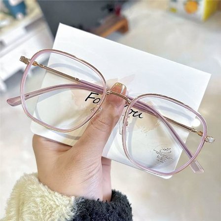 Anti-Blue Light Glasögon Fyrkantiga Glasögon LILA LILA