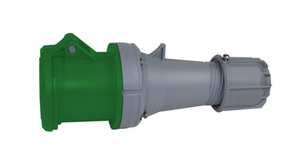 Garo S 363-10 S Skjøtekontakt IP44, 4-polet, 63 A Grønn, 10 h, Stikkontakter & kabler