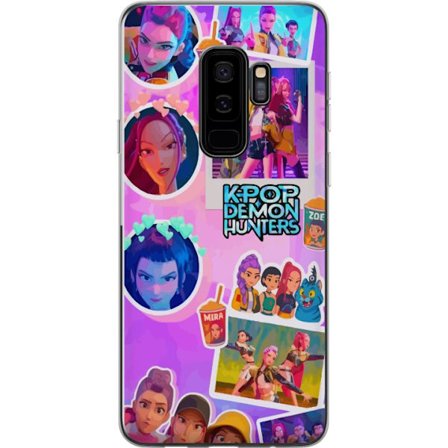 Kompatibel Mobilcover til Samsung Galaxy S9+ Kawaii KPop Demon Hunters vinyl samleobjekt