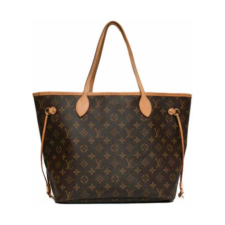 Louis Vuitton Vintage, Pre-owned Neverfull MM Monogram Bag Bruin, Dames, Maat:ONE Size,leer