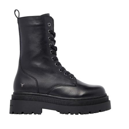 Windsor Smith, Lace-up Boots Zwart, unisex, Maat:39 EU