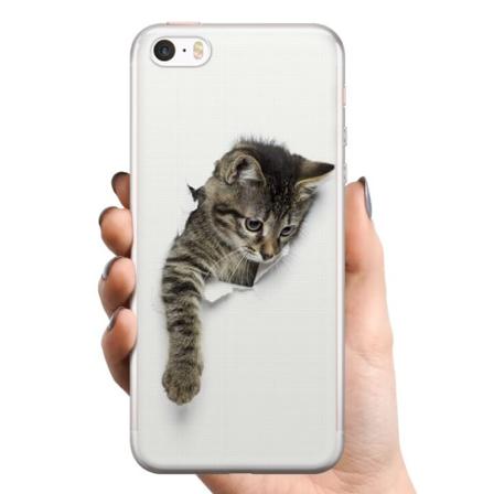Apple iPhone 5s TPU Mobilcover Kat