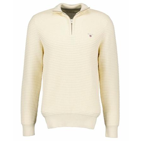 Gant - Stickade Tröjor - Beige - Herr - Storlek: L, Herr, Storlek: L