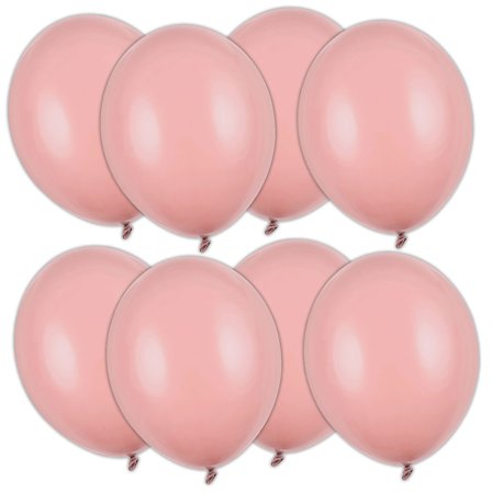 Starka Ballonger Mörk Dammrosa Pastell 12 cm 100-pack