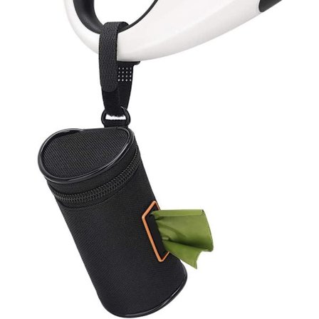 Hundeposeposeholder til fastgørelse til snor, stofposeholder til hundeefterladenskaber,