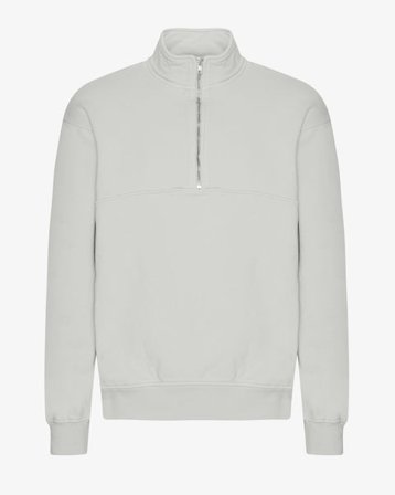 Organic Quarter Zip - Limestone Grey - Male - S